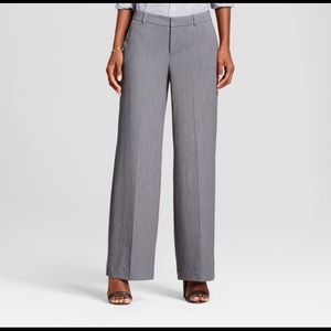 Wide leg Bi-Stretch twill pants